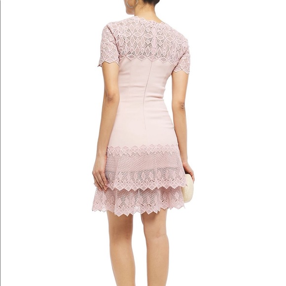 Jonathan Simkhai tiered guipure lace mini dress - Picture 2 of 6